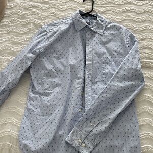 Van Heusen Light Blue Patterned Button Down Shirt